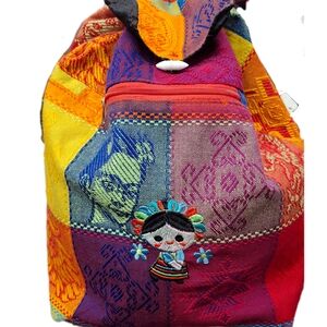 Colorful Patchwork Backpack